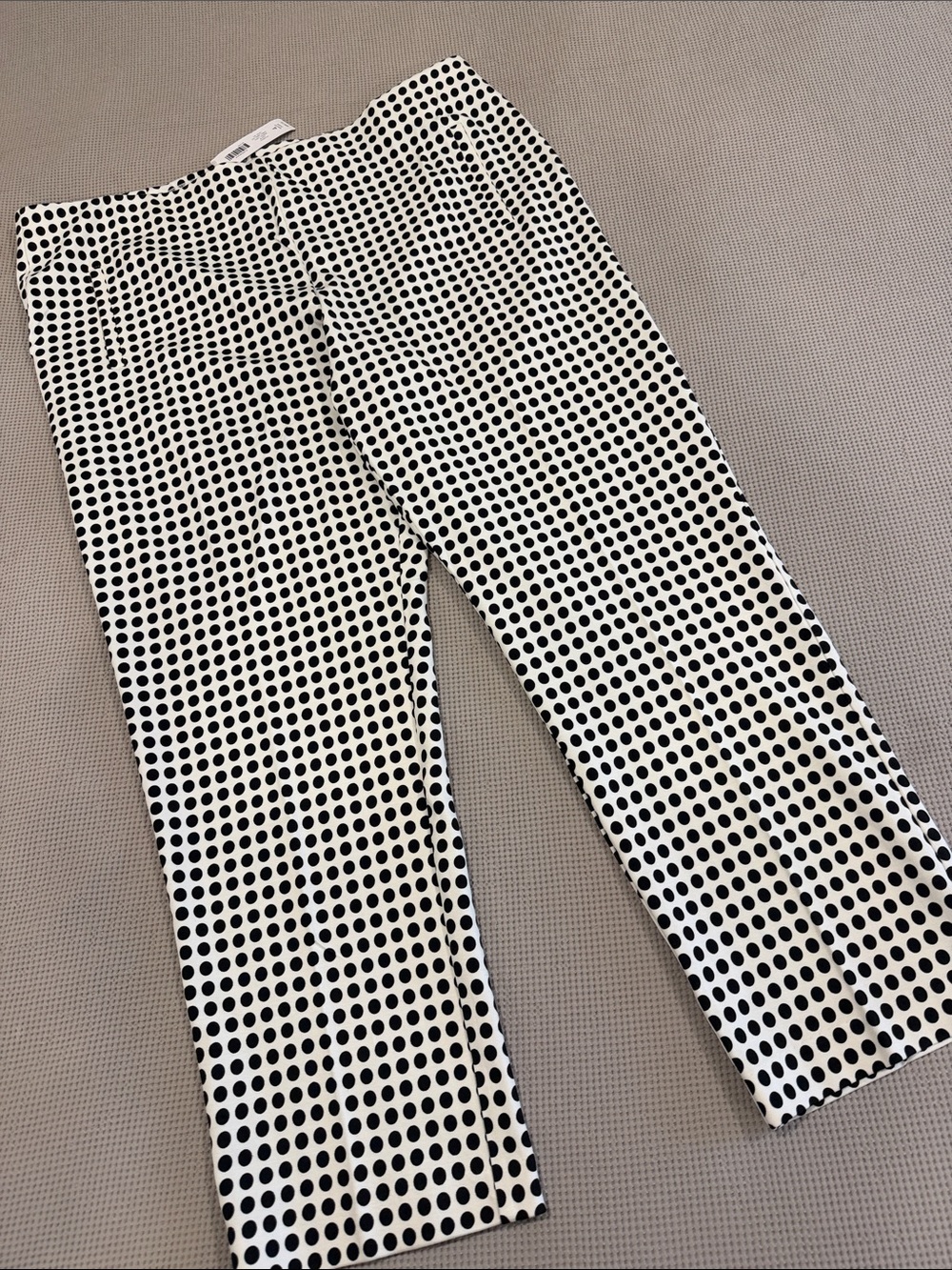 Chico's Black & White Polka Dot Chinos